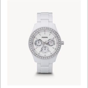 FOSSIL Stella Multifunction White Resin Watch